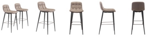 Zuo Tangiers Bar Chair, Set of 2